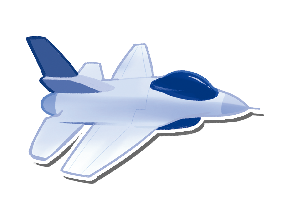 特製開麥拉 戰鬥機貼紙