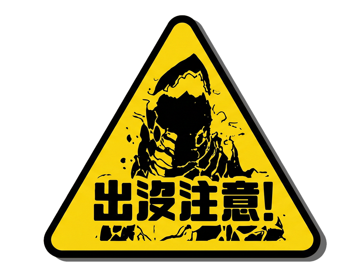 大黑出沒注意貼紙